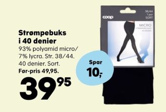 Kvickly Coop strømpebukser tilbud