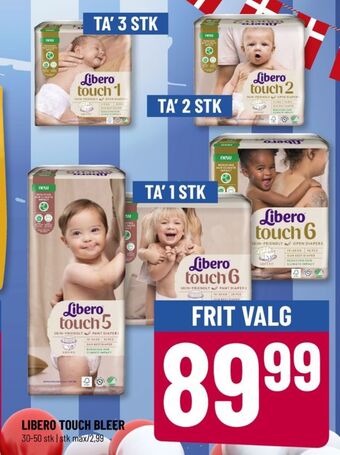 Løvbjerg Touch bleer str 1 2-5kg tilbud