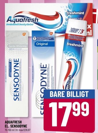 Løvbjerg Aquafresh tandpasta tilbud
