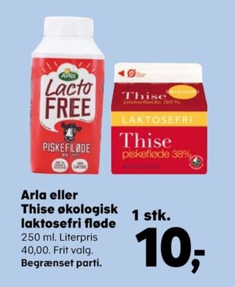SuperBrugsen Arla piskefløde lacto free tilbud