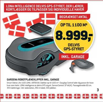XL-BYG Gardena robotplæneklipper tilbud