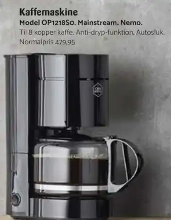 Kop & Kande Obh nordica kaffemaskine tilbud