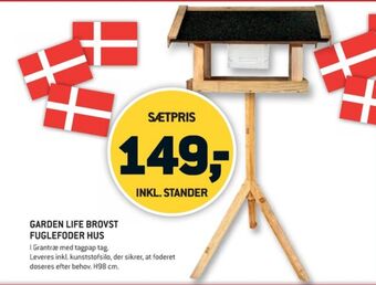 XL-BYG Gardenlife fuglefoderhus tilbud