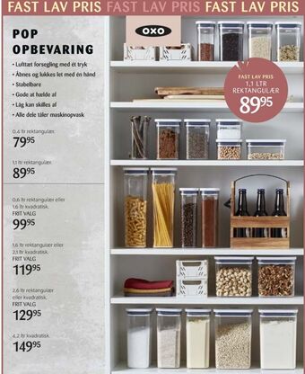 Kop & Kande Oxo opbevaringsboks tilbud