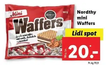Lidl Nordthy mini waffers tilbud