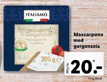 Lidl Mascarpone med gorgonzola tilbud