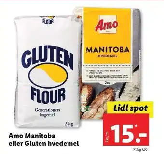 Lidl Amo manitoba el. gluten hvedemel tilbud