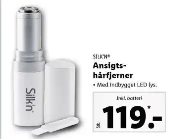 Lidl Ansigtshårfjerner inkl. batteri tilbud