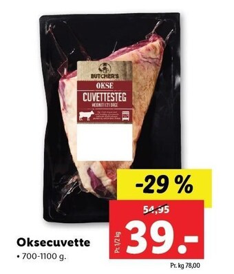 Lidl Oksecuvette tilbud