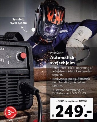 Lidl Automatisk svejsehjelm tilbud