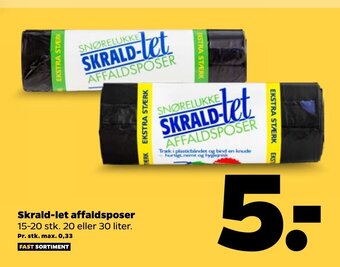 Skrald-let affaldsposer