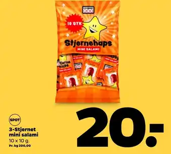 Netto 3-Stjernet Mini Salami tilbud