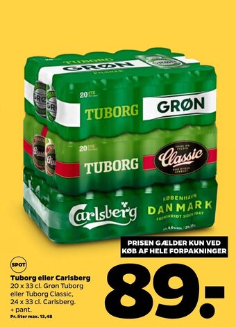 Netto Tuborg eller Carlsberg tilbud
