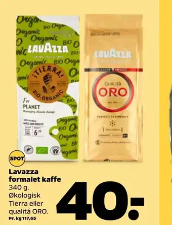 Netto Lavazza formalet kaffe tilbud