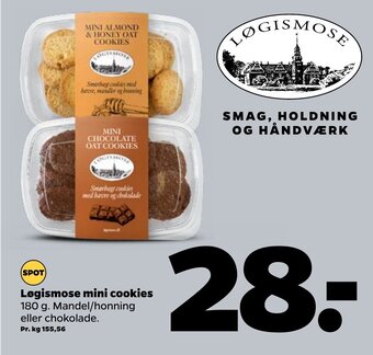 Netto Løgismose mini cookies tilbud