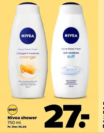 Netto Nivea shower tilbud