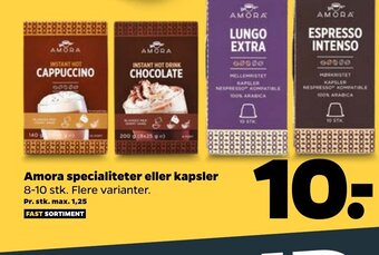 Netto Amora specialiteter eller kapsler tilbud
