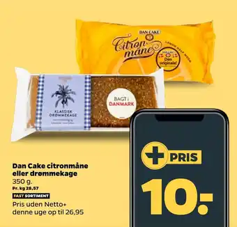 Netto Dan Cake citronmåne eller drømmekage tilbud