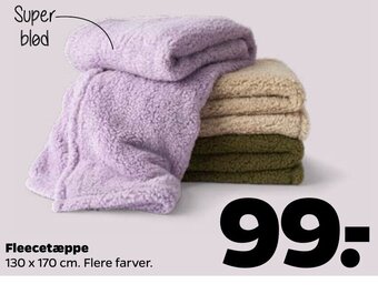 Netto Fleecetæppe tilbud