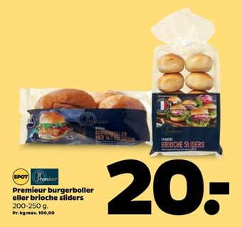 Netto Premieur burgerboller tilbud