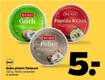 Netto Buko flødeost garli tilbud