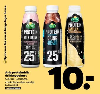 Netto Protein drikkeyoghurt chocolate tilbud
