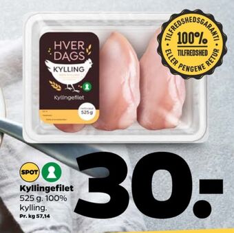 Netto Ukendt kyllingebrystfilet tilbud
