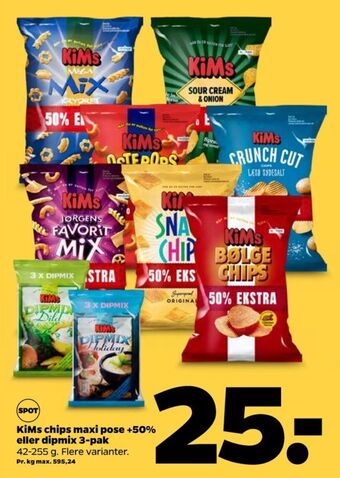 Netto Kims chips tilbud