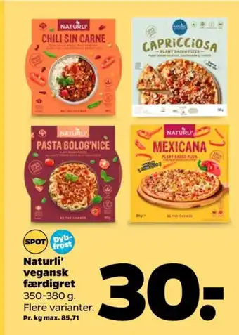 Netto Naturli' vegetarmad tilbud