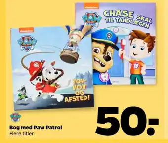 Netto Paw patrol børnebøger tilbud