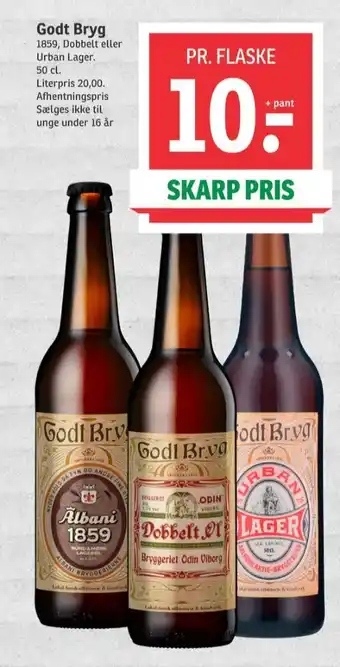 SPAR Godt bryg specialøl tilbud