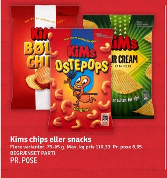 SPAR Kims chips tilbud