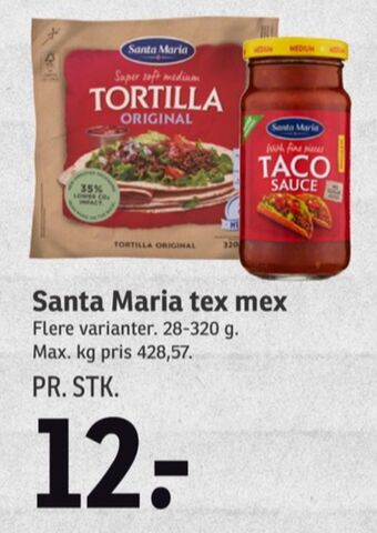 SPAR Santa maria tortillawrap tilbud