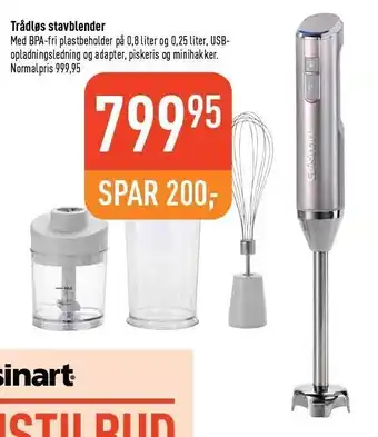 Imerco Trådløs stavblender tilbud