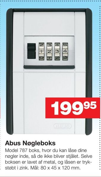Bauhaus Abus nøgleboks tilbud