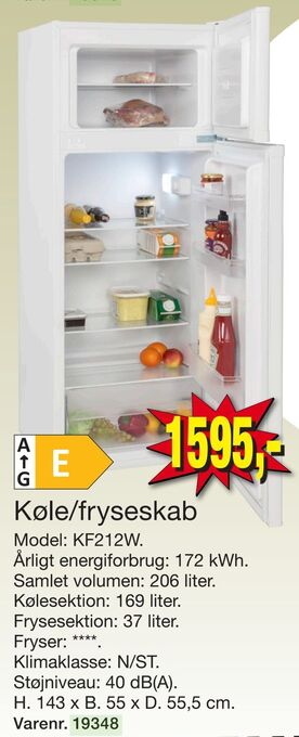 Harald Nyborg Køle/fryseskab tilbud