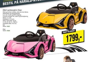 Harald Nyborg Elbil lamborghini sian tilbud