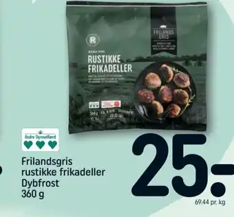REMA 1000 Frilandsgris rustikke frikadaller Dybfrost 360 g tilbud