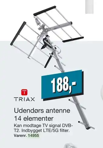 Harald Nyborg Udendørs antenne 14 elementer tilbud