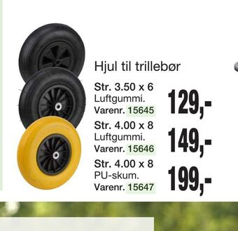 Harald Nyborg Hjul til trillebør tilbud