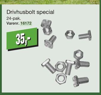 Harald Nyborg Drivhusbolt special tilbud