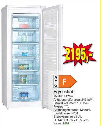 Harald Nyborg Fryseskab tilbud