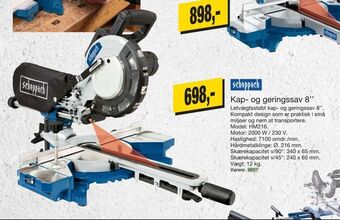 Harald Nyborg Kap- og geringssav 8'' tilbud