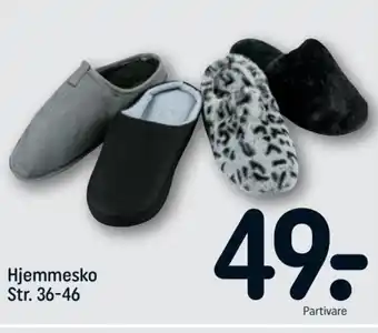 REMA 1000 Hjemmesko Str 36-46 tilbud