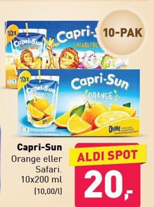 CapriSun tilbud hos ALDI