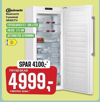 Skousen Bauknecht fryseskab tilbud