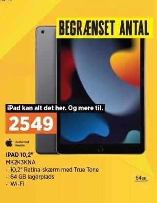 Power Ipad 10,2" tilbud