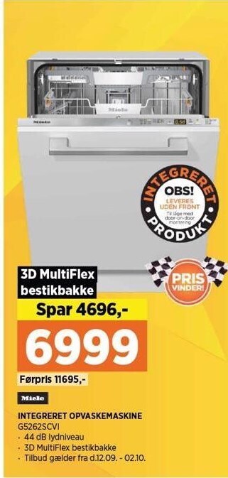 Power Intergreret opvaskemaskine tilbud
