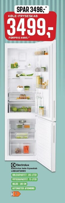 Skousen Køle-fryseskab tilbud