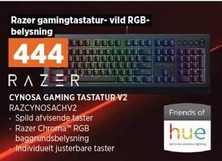 Power Razer gaming tastatur tilbud